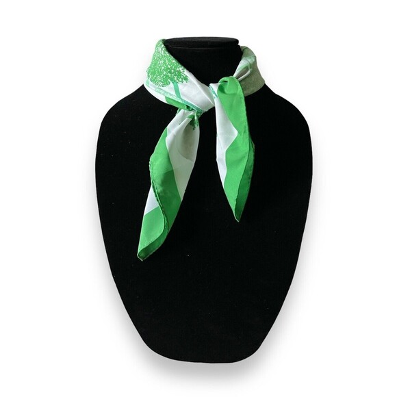 Accessories - Vtg Green Nasharr Scarf Women Square Scarve 21” X 21.5” Unisex